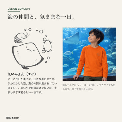 えいみょん（エイ）キッズ長袖Tシャツ デザインコンセプト