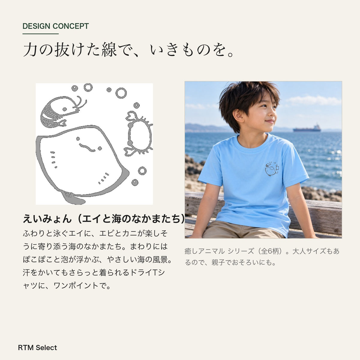 えいみょん キッズドライTシャツ デザインコンセプト