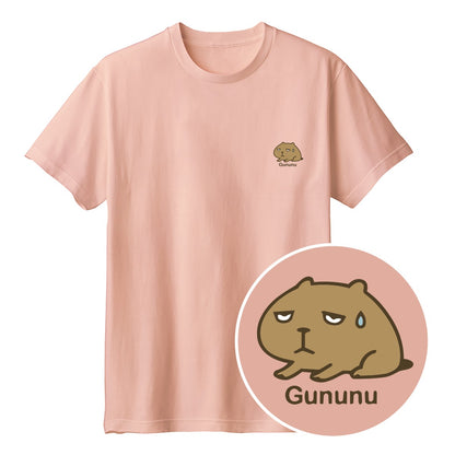 カピバラ Gununu（ぐぬぬ） キッズTシャツ ダスティピンク