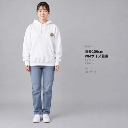 カピバラ「Gununu」パーカー 全身の着用イメージ