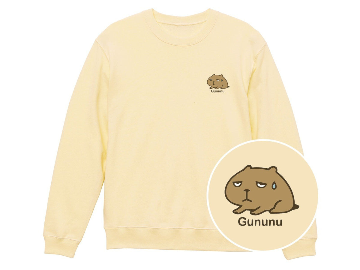 カピバラ「Gununu」トレーナー 019_ナチュラル