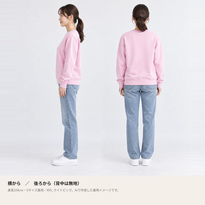 カピバラ「Gununu」トレーナー 横・後ろの着用イメージ