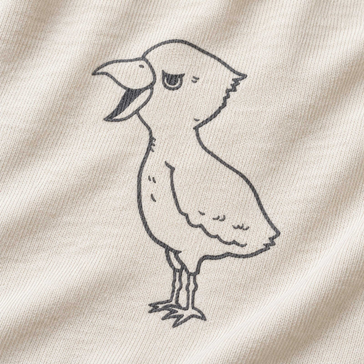 ハシビロコウ ワンポイントTシャツ「端弘コウ」｜動かない、でも気になる。
