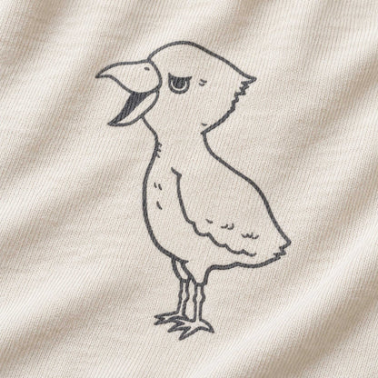 ハシビロコウ ワンポイントTシャツ「端弘コウ」｜動かない、でも気になる。