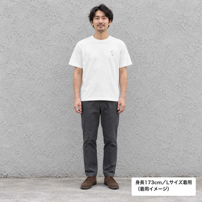 ハシビロコウ ワンポイントTシャツ「端弘コウ」｜動かない、でも気になる。