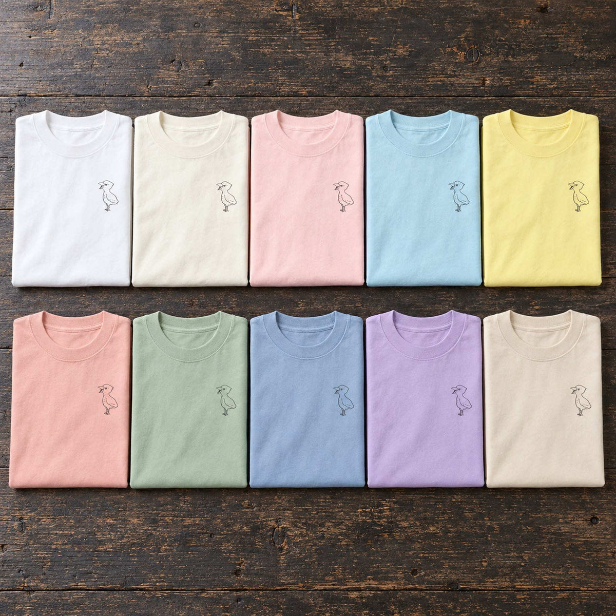 ハシビロコウ ワンポイントTシャツ「端弘コウ」｜動かない、でも気になる。