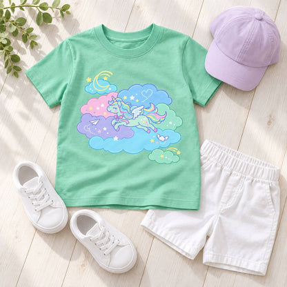 in_my_dream キッズTシャツ メロン 平置きコーディネート