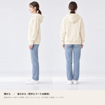 カピバラ「Kyo-mu」パーカー 横・後ろの着用イメージ
