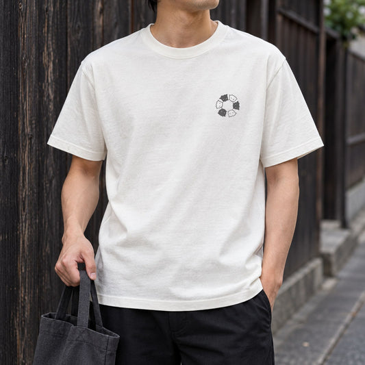 メンダコ ワンポイントTシャツ「めんべーだー」｜6匹そろって、輪になって。