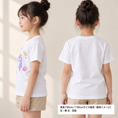 my favorite キッズTシャツ ホワイト 着用 横・背面（背中は無地）