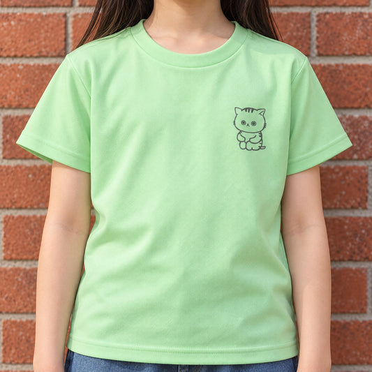 ねっこ キッズドライTシャツ メロン 着用アップ サムネイル