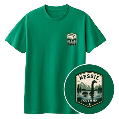NESSIE ワンポイントキッズTシャツ 025_グリーン