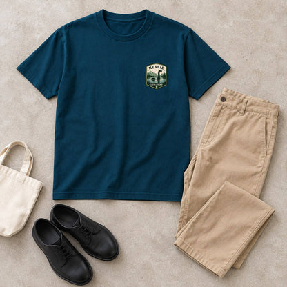 ネッシー ワッペン風Tシャツ「NESSIE」｜湖の伝説を、胸もとに。