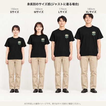 ネッシー ワッペン風Tシャツ「NESSIE」｜湖の伝説を、胸もとに。
