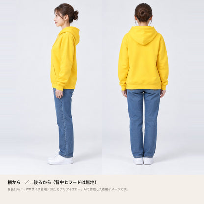 カピバラ「Otearai」パーカー 横・後ろの着用イメージ
