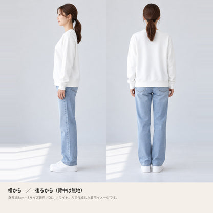 カピバラ「Otearai」トレーナー 横・後ろの着用イメージ