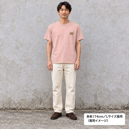 カピバラ ワンポイントTシャツ「Oyasumi」｜今日はもう、おしまい。