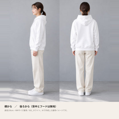 カピバラ「Oyasumi」パーカー 横・後ろの着用イメージ