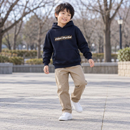RebelRhythm×レオパード キッズパーカー 子どもの日常の着用写真