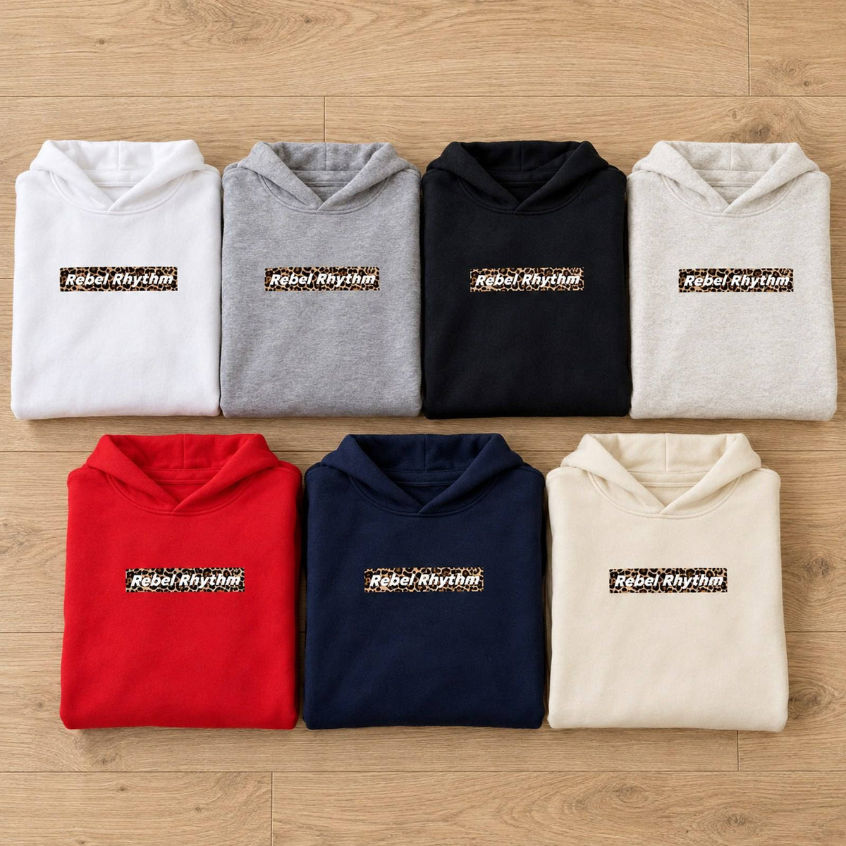 RebelRhythm×レオパード キッズパーカー 全7色カラーバリエーション