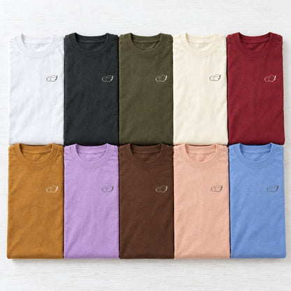 しまえなが ユニセックス袖リブ長袖Tシャツ 全10色カラーバリエーション平置き