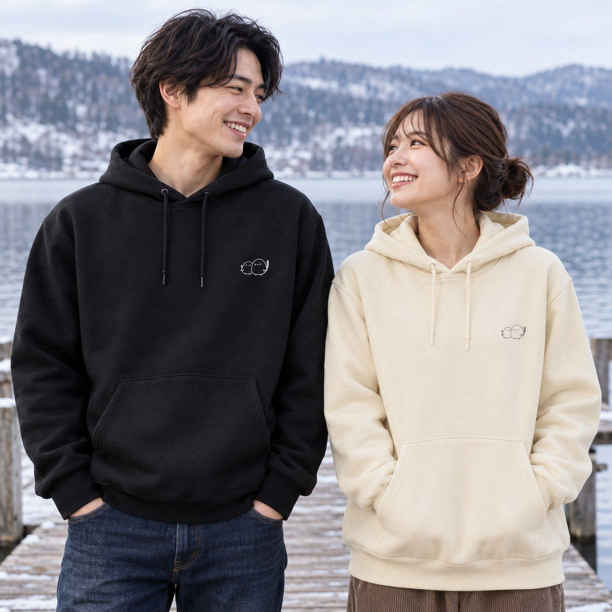 しまえなが パーカー 友人2人のペア