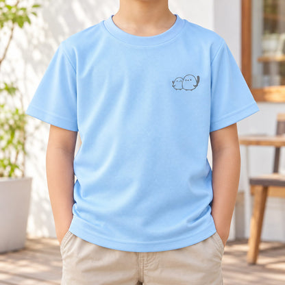 しまえなが キッズドライTシャツ 着用アップ（サムネイル）