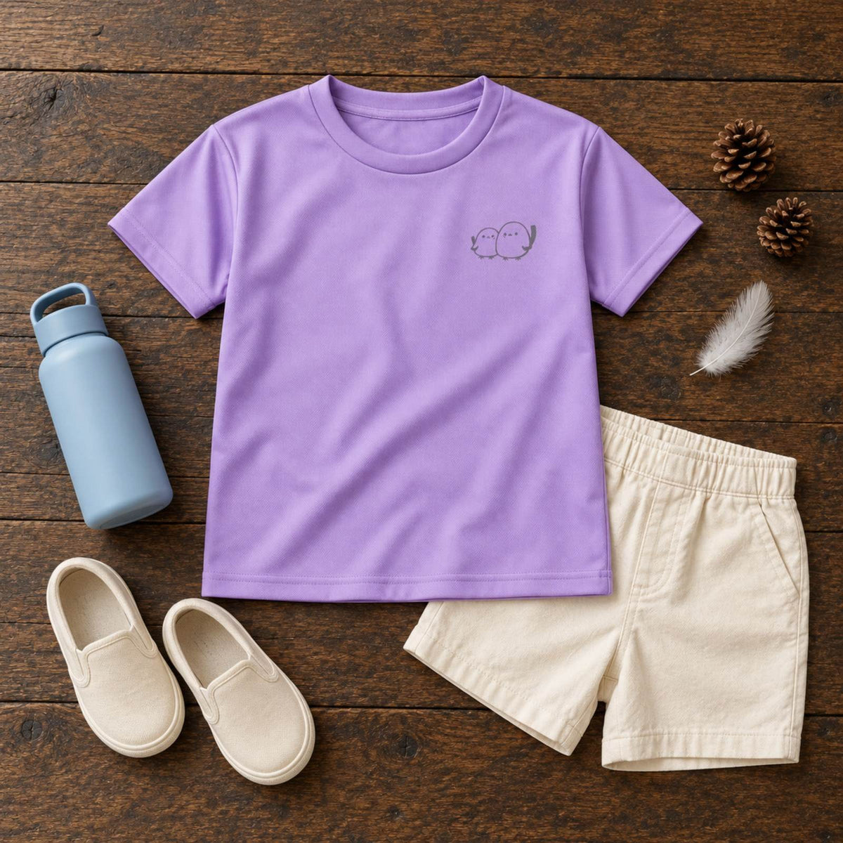 しまえなが キッズドライTシャツ 平置きコーディネート
