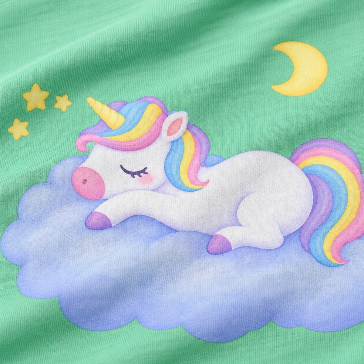 sleep_tight キッズTシャツ メロン プリント接写・上質天竺の質感