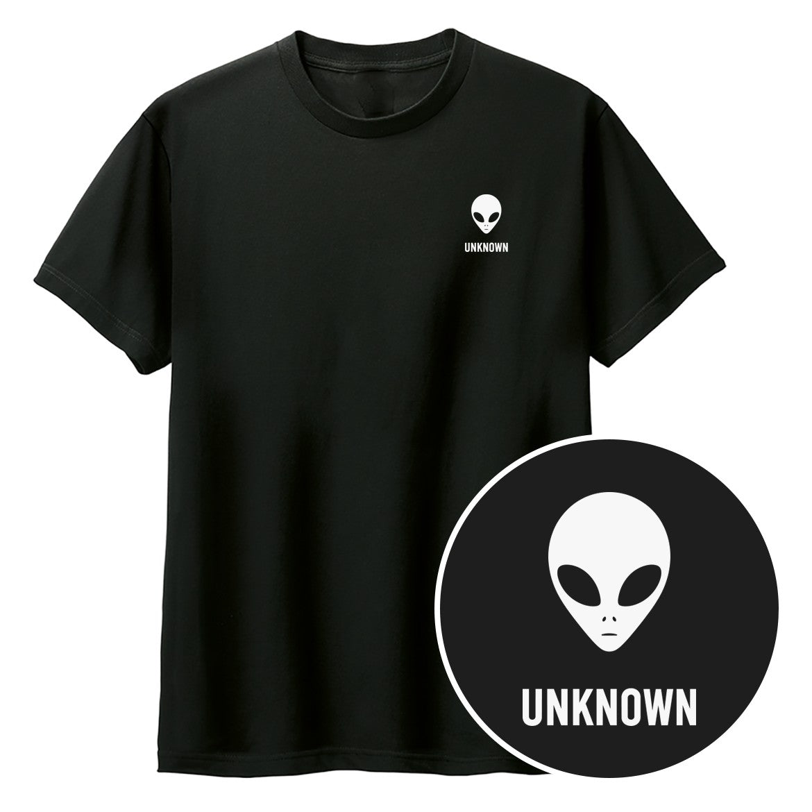 UNKNOWN ワンポイントキッズTシャツ 005_ブラック