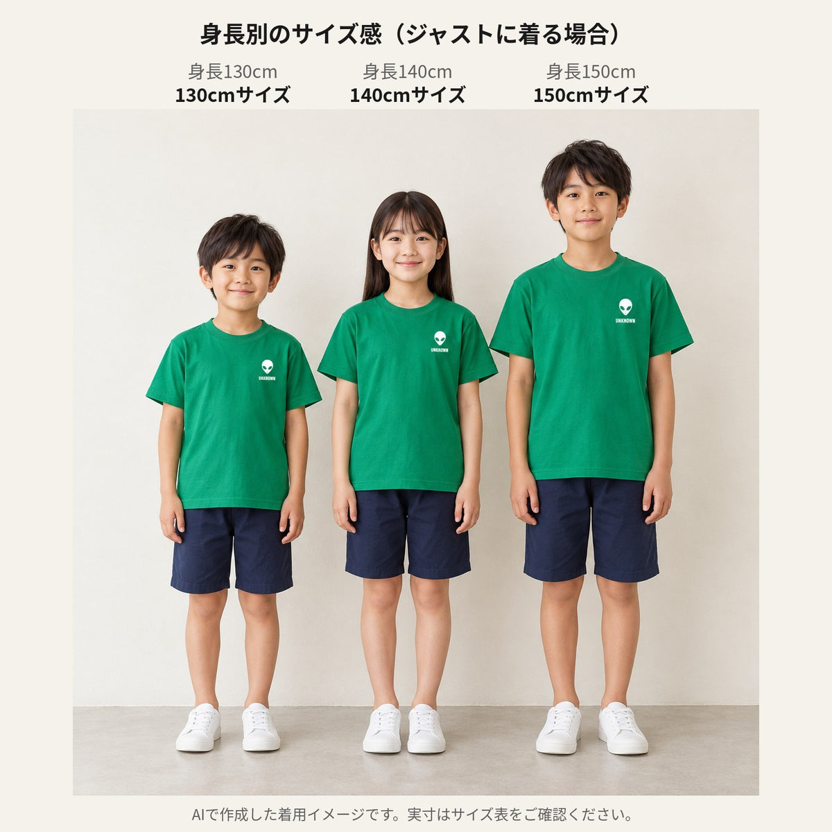 宇宙人 キッズTシャツ「UNKNOWN」｜正体不明を、胸もとに。