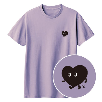 歩くハート「ヨチボウ」Tシャツ ラベンダーミスト