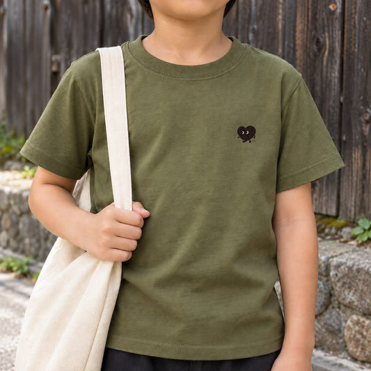 歩くハート キッズTシャツ「ヨチボウ」パステル｜トコトコ、今日もおでかけ。