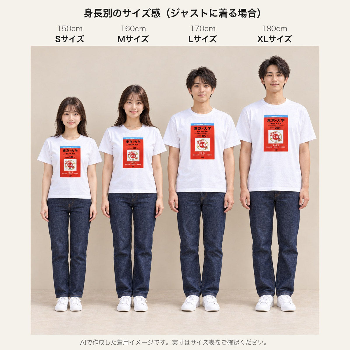 合格祈願 Tシャツ「絶対合格」｜努力は、裏切らない。